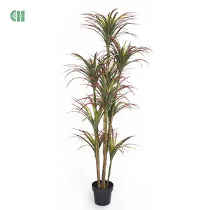 Decorazione per interni per la casa all'ingrosso 180cm Yucca pianta artificiale sempreverde pianta in vaso albero artificiale grande bonsai in vaso