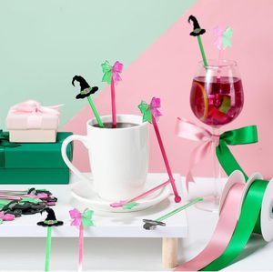 Bruja fantasma de Halloween, selección de vino, nuevo agitador de bebida acrílico para fiestas, vacaciones, vaso de vino de plástico, palo agitador - Product Image 2