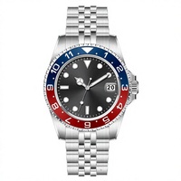 Montre mécanique de luxe sportive pour homme, boîtier en acier inoxydable, lunette en cristal saphir, étanche 100 m, bracelet de 20 mm, cadran à aiguilles