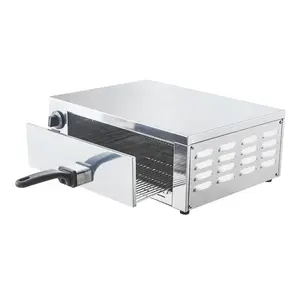 16 Inch Commercial Stainless Steel Pizza Maker Single Layer Countertop Electric Pizza Oven