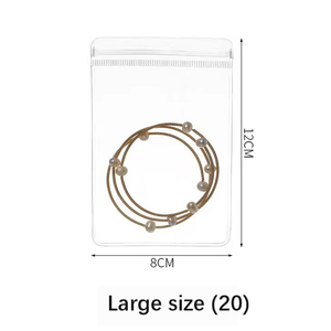Offset Printing Small Gift Packaging Reusable Eva Pvc Frosted <b>Plastic</b> Custom Logo Clear Jewelry <b>Zipper</b> <b>Bags</b> - Product Image 6