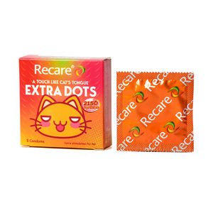 Condón de Látex Recare Extra Dots para Hombre con Estimulación de Partículas y Placer Mejorado - Product Image 1