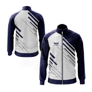 Venta al por mayor personalizada de alta calidad de sublimación de invierno Stand Collar hombres chaqueta deportiva con bolsillo con cremallera - Product Image 2