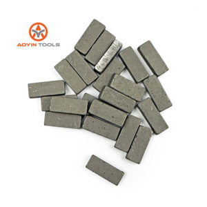 Cina fornitore all'ingrosso OEM dimensioni Arix segmenti di diamante uso per granito marmo arenaria cemento taglio lama saldatura - Product Image 1