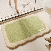 Tapis de bain shaggy minimaliste avec technologie de lavage en machine, motif abeille adorable, tapis de sol, tapis de maison, tapis de bain