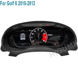 12.5 "Auto Digitaal Dashboard Paneel Virtueel Instrument Cluster Cockpit Lcd Snelheidsmeter Voor Volkswagen Vw Golf 6 Golf 6r Golf 6gti