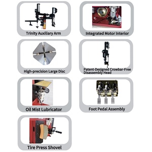 C211SE Máquina <span class=keywords><strong>de</strong></span> Cambio <span class=keywords><strong>de</strong></span> Neumáticos Hidráulica Neumática Semi/Manual/Totalmente Automática con Brazo Auxiliar y Equilibrador - Product Image 4