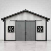 Bâtiment de ferme avicole préfabriqué en structure légère en acier au design moderne avec ventilation intégrée