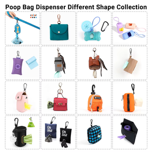 Dispensador de bolsas de caca para perros de poliéster con logotipo personalizado, bolsa dispensadora de caca portátil de lujo para mascotas, bolsas de basura biodegradables para perros - Product Image 3