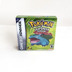 Leaf Green Version NTSC/ USA Holographic Metallic Foil Finish Video <b>Games</b> Box for gba <b>Game</b> Advance - Product Image 1