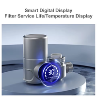Robinet intelligent avec écran numérique et indicateur de durée de vie du filtre, élimine le chlore et les sédiments, purificateur d'eau du robinet pour la cuisine