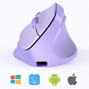 Meetion btm010r Ergonomic có thể sạc lại không dây Ergonomic dọc chuột 2.4GHz quang dọc chuột với 4 điều chỉnh DPI - Product Image 4