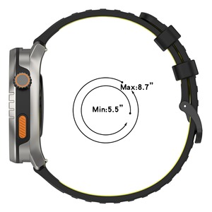 Forwelleny 22MM Sport Bracelet en Silicone pour Xiaomi Watch S4 Bracelet pour <span class=keywords><strong>Keep</strong></span> Watch Pilot 1 Smartwatch Bracelet Accessoire - Product Image 5
