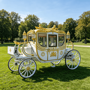 Carruaje Eléctrico Chino Estilo Princesa Real con Caballos - Product Image 2