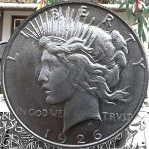 복제 1922 원형 평화 실버 달러 실버 도금 황동 골동품 동전 주조 기술 - Product Image 3