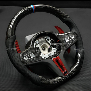 Volant en fibre de carbone sèche pour <span class=keywords><strong>BMW</strong></span> E38 F01 F02 F03 725i 728i 730i 740i 750i 760i 725 728 730 - Product Image 4