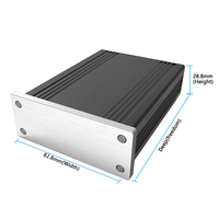 Usinage CNC Boîtier en aluminium anodisé Boîtiers d'instruments électroniques en métal Boîtier PCB