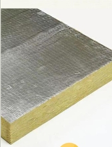 Chịu nhiệt độ cao chống cháy cách nhiệt Bảng điều chỉnh nhôm lá phải đối mặt với đá len Hội Đồng Quản trị tấm vuông cho tường/mái - Product Image 2