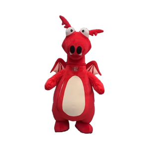 Costume de mascotte Dragon rouge 2m robe de dinosaure gonflable costumes tenue marche Costumes de mascotte pour la publicité gonflables - Product Image 1