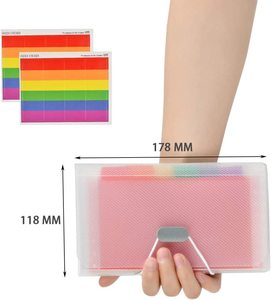 Dụng Cụ Sắp Xếp Hồ Sơ Cầu Vồng Cỡ <span class=keywords><strong>A6</strong></span> Tệp Nhỏ Mở Rộng Với 13 Túi - Product Image 3