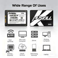 PUSKILL SSD Internal SATA III 2.5 Inch 256GB 512GB 1TB Solid State Drive Gaming untuk PC Laptop