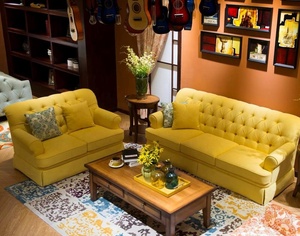 Set <span class=keywords><strong>Sofa</strong></span> klasik gaya Amerika, Set <span class=keywords><strong>Sofa</strong></span> kain Pastoral bunga warna-warni sudut ruang tamu dengan <span class=keywords><strong>sofa</strong></span> visibilitas tinggi - Product Image 3
