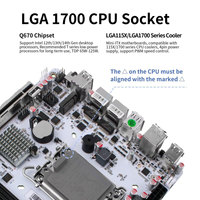 Carte mère NAS CWWK Q670 8 baies LGA 1700 8x SATA3.0, 3x M.2 NVMe DIY, double DDR5, slot PCIe5.0 x16, Mini ITX