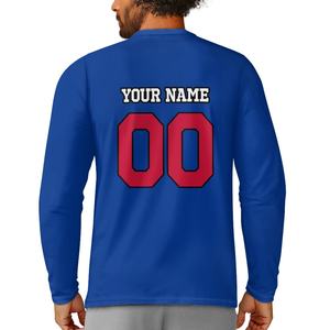Sublimación Fútbol Equipo Buffalo Hombre Camisetas Impresión personalizada Venta al por mayor Washington <span class=keywords><strong>Rugby</strong></span> Team Hombre Camisetas de manga larga - Product Image 3