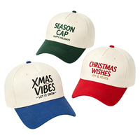 Cappello da Baseball Natalizio Personalizzato con Ricamo, Unisex, Regolabile, Cappelli per le Festività Natalizie