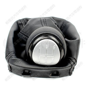 Funda de cuero para pomo de palanca de cambios Saab 9-3 2003-2012, cabezal de cambio ergonómico de 5 velocidades para palanca de transmisión de coche - Product Image 3