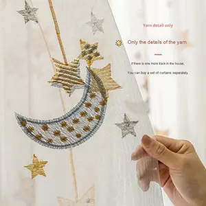 <span class=keywords><strong>Chambre</strong></span> d'enfant filtrant la lumière intimité <span class=keywords><strong>rideau</strong></span> transparent dessin animé fille garçon baie vitrée cloison en bois rideaux muraux cantonnières - Product Image 1