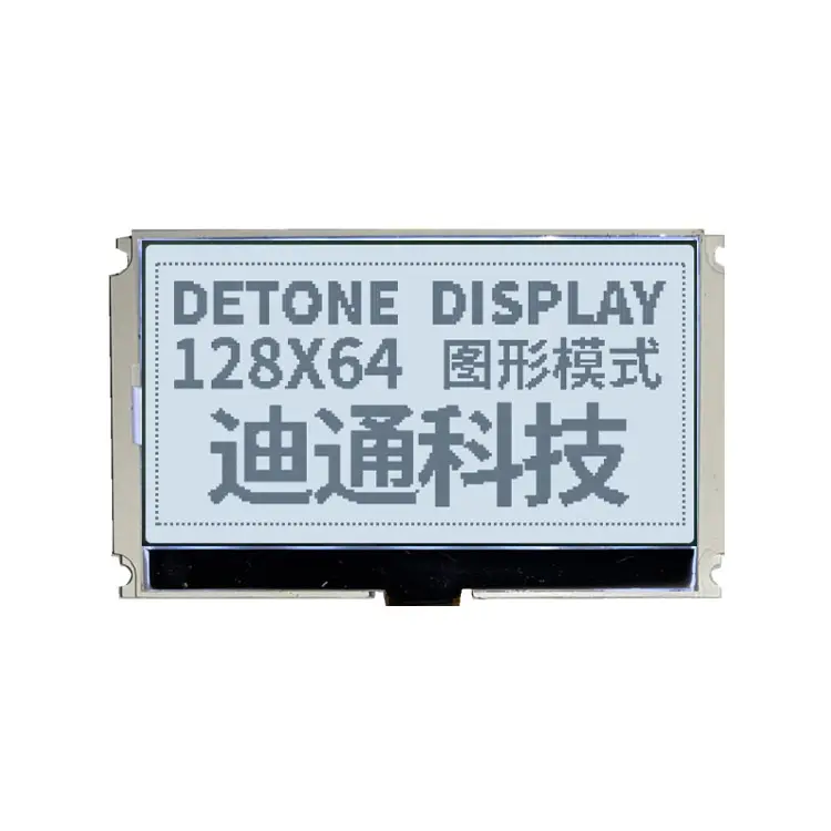 12864 Customized Graphic LCD Module Driver IC ST7565R STN-BLUE FSTN Type SPI Interface 128x64 Monochrome Lcd