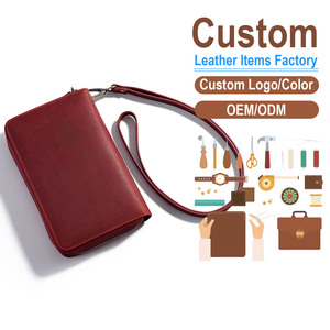 Men's Travel Chest Bag with <b>RFID</b> <b>Blocking</b> Genuine Crazy Horse Leather Crossbody <b>Wallet</b> with Tracker Slot Custom Logo Option - Product Image 1