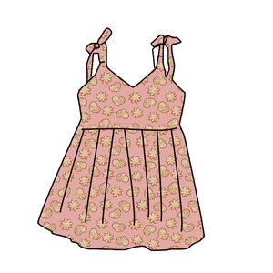 Vestido de Manga Corta para Bebés y Niñas Pequeñas, Estilo Inglés Otoñal, 95% Algodón, Personalizado ODM, Venta al Por Mayor de Fábrica, Estampado - Product Image 5