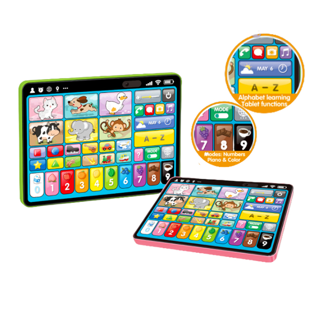 Factory Light-up Musical Toys Multi-function Educational Kids Learning Tablets Toys