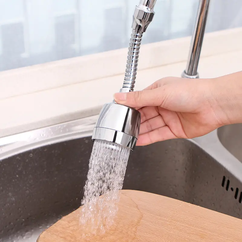 360 derece dönen anti-sıçrama güçlendirici filtre uzatma mutfak musluk adaptörü havalandırıcı duş başlığı musluk değiştirilmiş memeleri