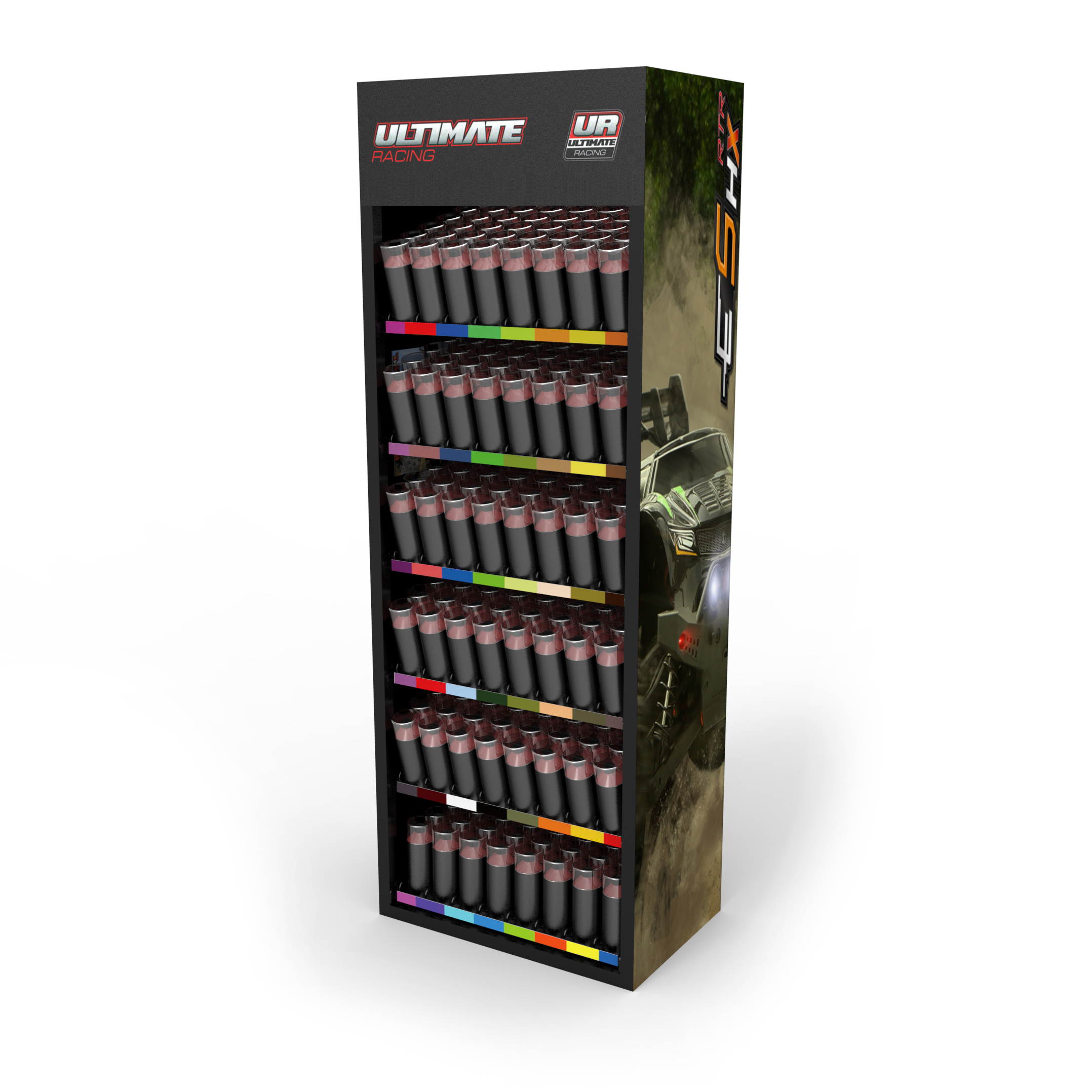 Tinplate Refillable Air Pressure Spray Bottle Display Stand Hair Spray Gas Tin Can Display Stand for Supermarket — view 6