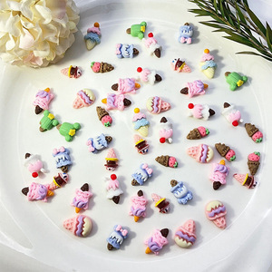50 Pièces Breloques 3D en Résine Kawaii pour Ongles, Motifs Glace, Donut, Desserts Sucrés, Décorations pour Ongles à Coller, Manucure DIY, Vente en Gros - Product Image 5