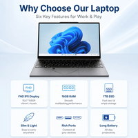 Laptop Bisnis 15.6 Inci Intel I5 FHD IPS Notebook Windows 11 OEM ODM Kustom untuk Kantor