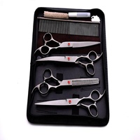 Ensemble de ciseaux de coiffure, outils pour coupe de cheveux faits par pissscco, 6 pièces