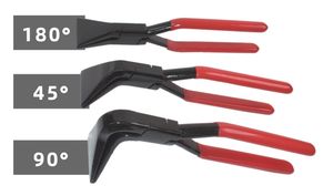 Ensemble de trois pièces de pinces pliantes forger des pinces pliantes à grande extrémité <span class=keywords><strong>pince</strong></span> à tôle de réparation automatique - Product Image 5