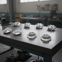 Impeller usiné CNC en alliage haute résistance de pointe, usiné sur 5 axes, pour boîtiers de moteurs et composants aérospatiaux