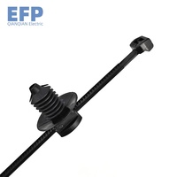 Attaches de câble en nylon spécialisées pour les voitures New Energy 4.8X225MM Fixation de câble fileté à vis de type fendu montable par poussée