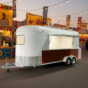 Rimorchio Ristorante Mobile Multifunzionale con Struttura in Acciaio Inox 220V-380V per Ristorazione e Servizio Alimentare Esterno - Product Image 1