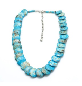 Collier de style indien en acrylique Lucite multicolore perlé en argent de meilleure qualité pour dames chaînes à la mode pour les mariages - Product Image 5