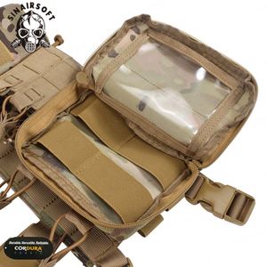 Gilet tactique multifonctionnel en nylon 500D avec bretelles, camouflage, sac de poitrine pour équipement de tir en extérieur - Product Image 6