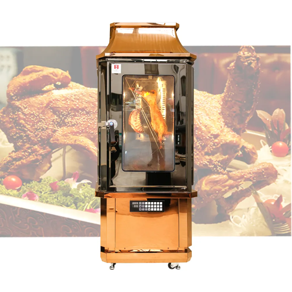 CE Certification Electric Commercial Chicken Grill Rotisserie Machine