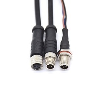 Connecteur de câble étanche personnalisé IP67 Mini M8 capteur 2 broches 3/4/5/6 broches A Code mâle femelle connecteur circulaire