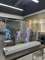 Pantalla Táctil OLED Transparente de 55 Pulgadas, Señalización Digital, Kiosco Publicitario Independiente, Animación SDK, Centro Comercial, Metro, Comercio Minorista