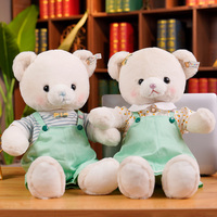 Peluche géante personnalisée en forme d'ours, jouet en peluche pour couple de personnages de dessin animé, rembourrage en coton PP, cadeau d'anniversaire pour fille
